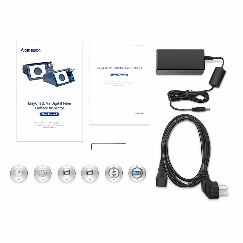 FyberOptix Customized EasyCheck V2 Digital Fiber Endface Inspector for Fiber Optic Cables, 400X