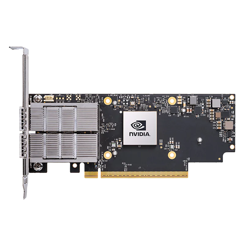 NVIDIA/Mellanox MCX755106AC-HEAT ConnectX®-7 Adapter Card, 200GbE/NDR200, Dual-port QSFP112, PCIe 4.0/5.0 x16, Crypto Enabled, Tall Bracket SFPS