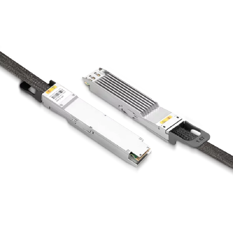 NVIDIA/Mellanox Compatible AEC 1.5m (5ft) Twin-port 2x800Gb/s OSFP224 IHS/Finned Top to 2x800Gb/s OSFP224 IHS/Finned Top InfiniBand XDR Active Electrical Cable SFPS