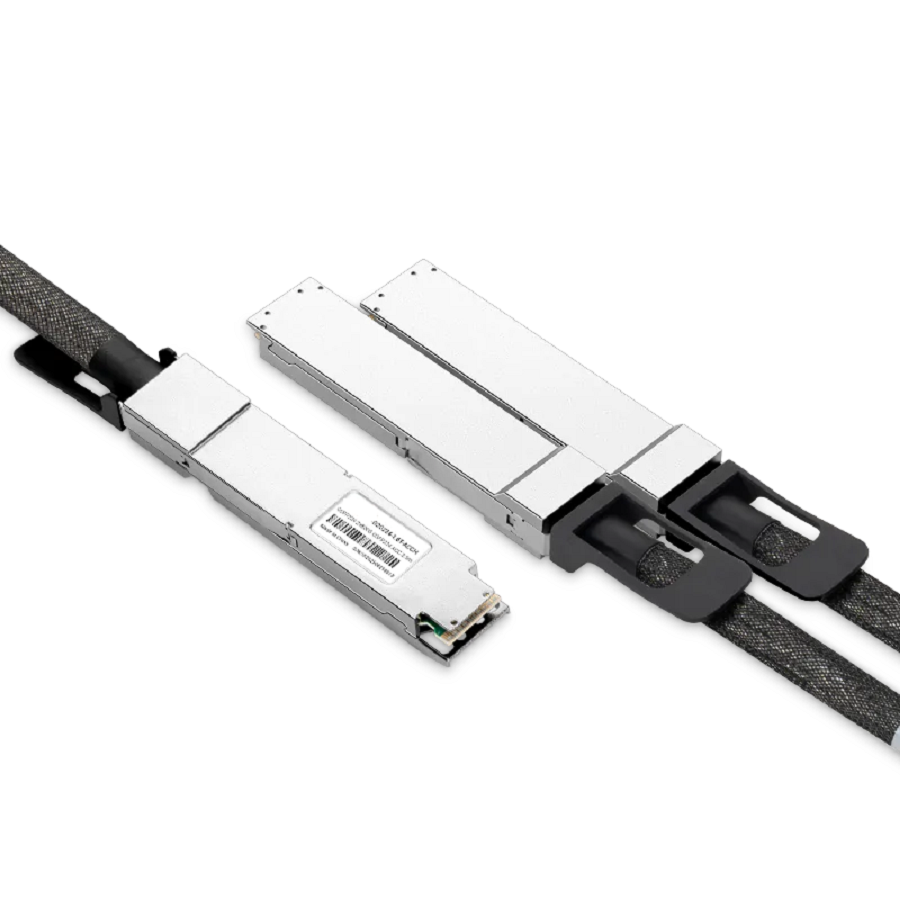 NVIDIA/Mellanox MCA7K10-X001 Compatible ACC 1m (3ft) Twin-port 2x800Gb/s OSFP224 IHS/Closed Finned Top to 2x800Gb/s OSFP224 RHS/ Flat Top InfiniBand XDR Active Copper Splitter Cable SFPS