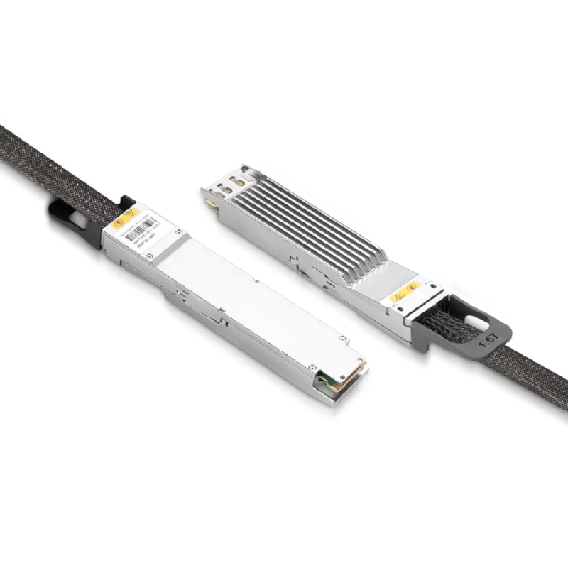 NVIDIA/Mellanox Compatible AEC 2.5m (8.2ft) Twin-port 2x800Gb/s OSFP224 IHS/Finned Top to 2x800Gb/s OSFP224 IHS/Finned Top InfiniBand XDR Active Electrical Cable SFPS