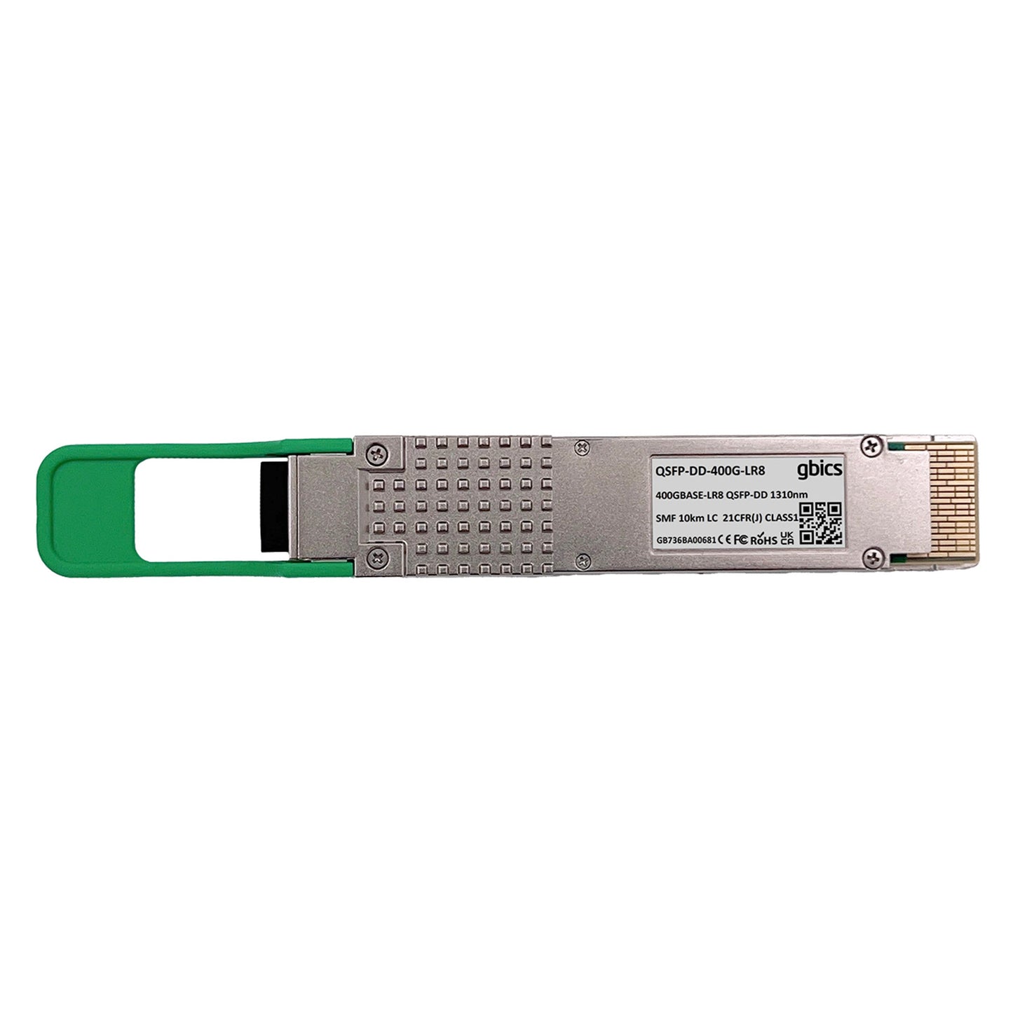Compatible 400GBASE-LR8 QSFP-DD PAM4 1310nm 10km DOM Duplex LC SMF Transceiver Module