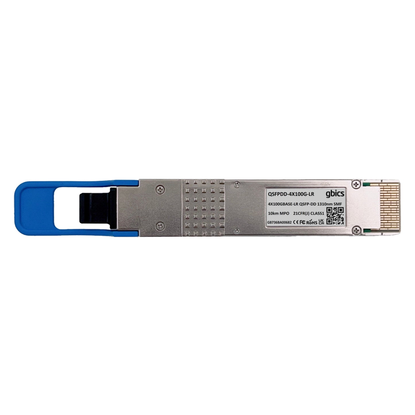 Compatible 4x100GBASE-LR QSFP-DD 1310nm 10km DOM MTP/MPO-12 APC SMF Transceiver Module