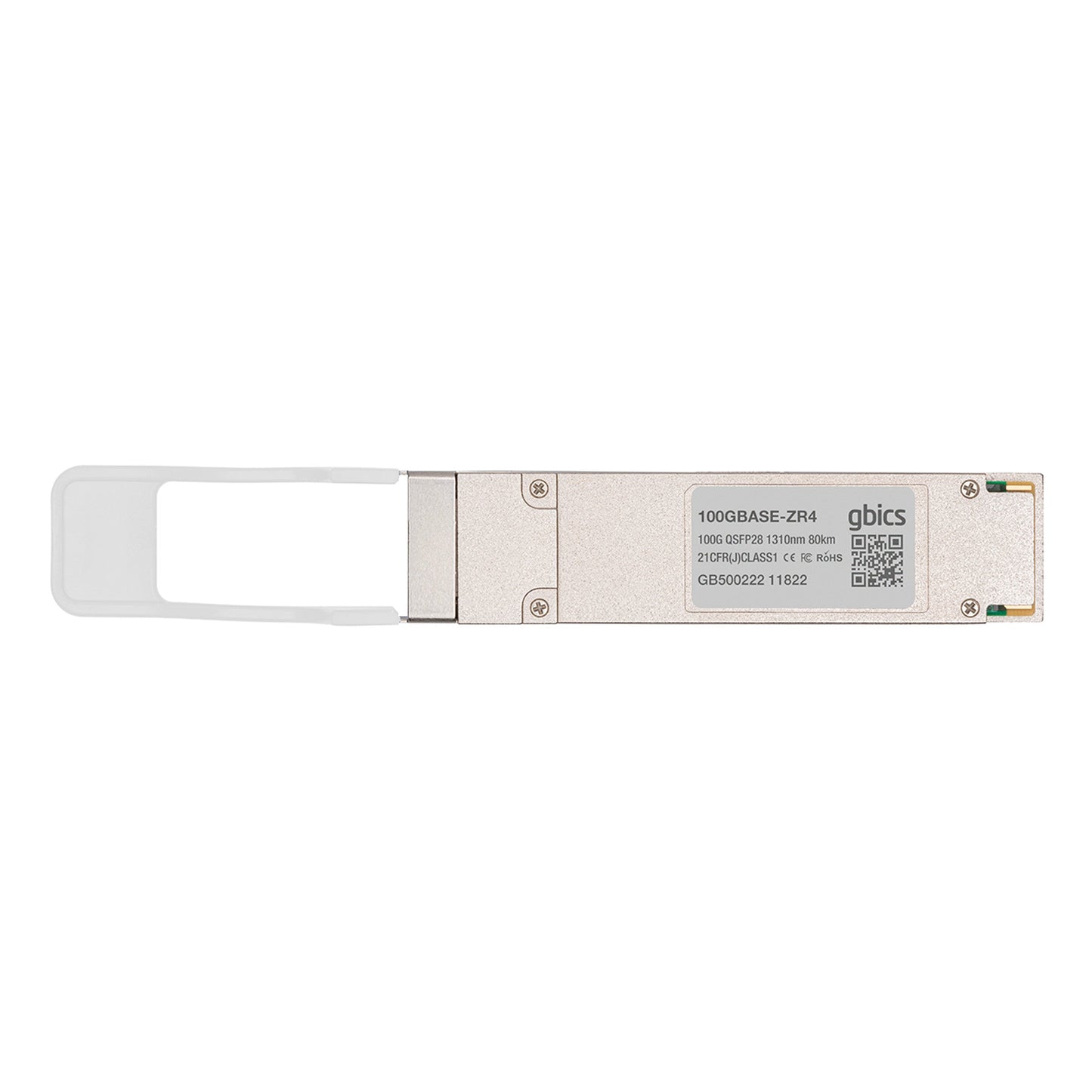 100GBASE - ZR4 Codable QSFP28 1310nm 80km LC DOM Transceiver Module - Fyber Optix