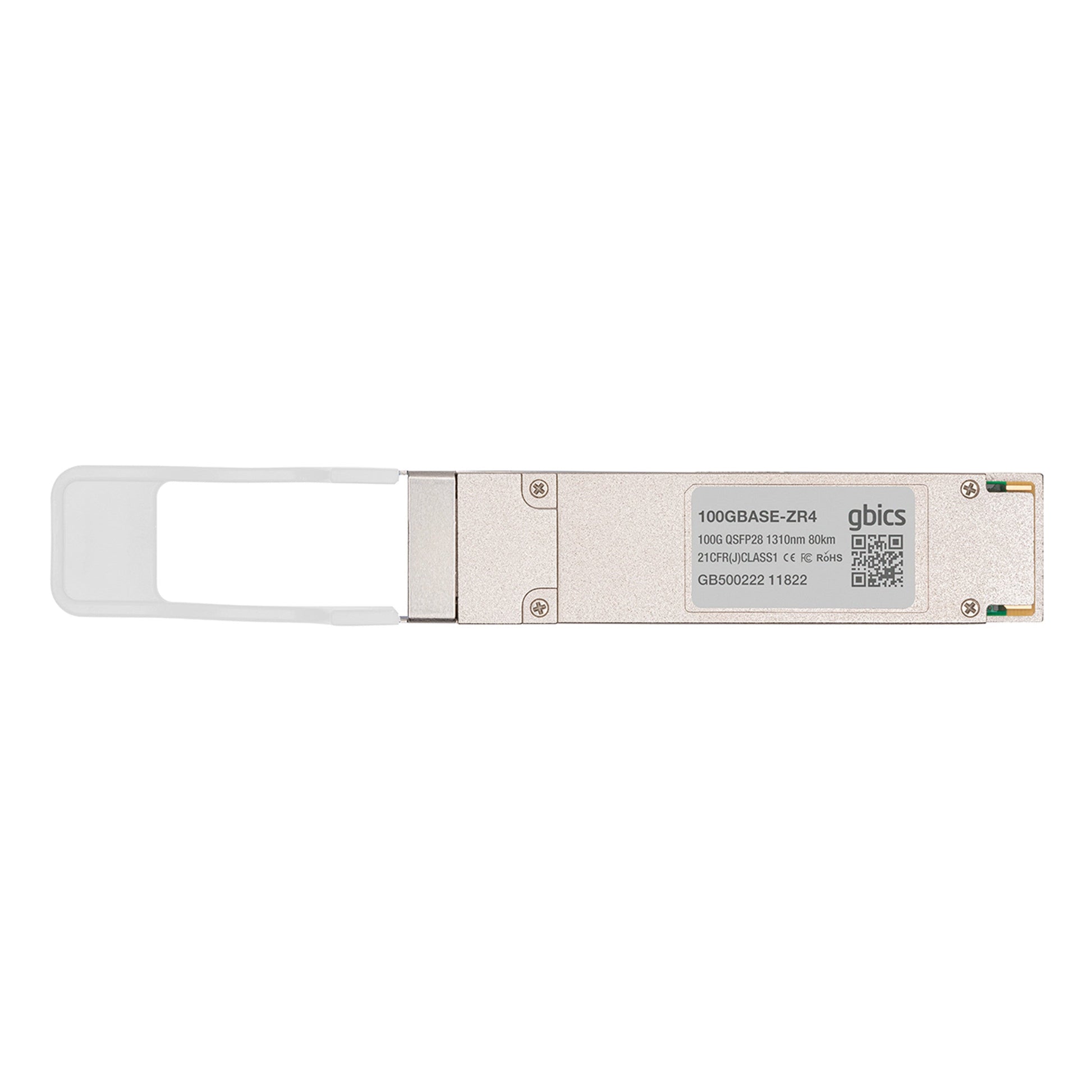 100GBASE - ZR4 Codable QSFP28 1310nm 80km LC DOM Transceiver Module - Fyber Optix