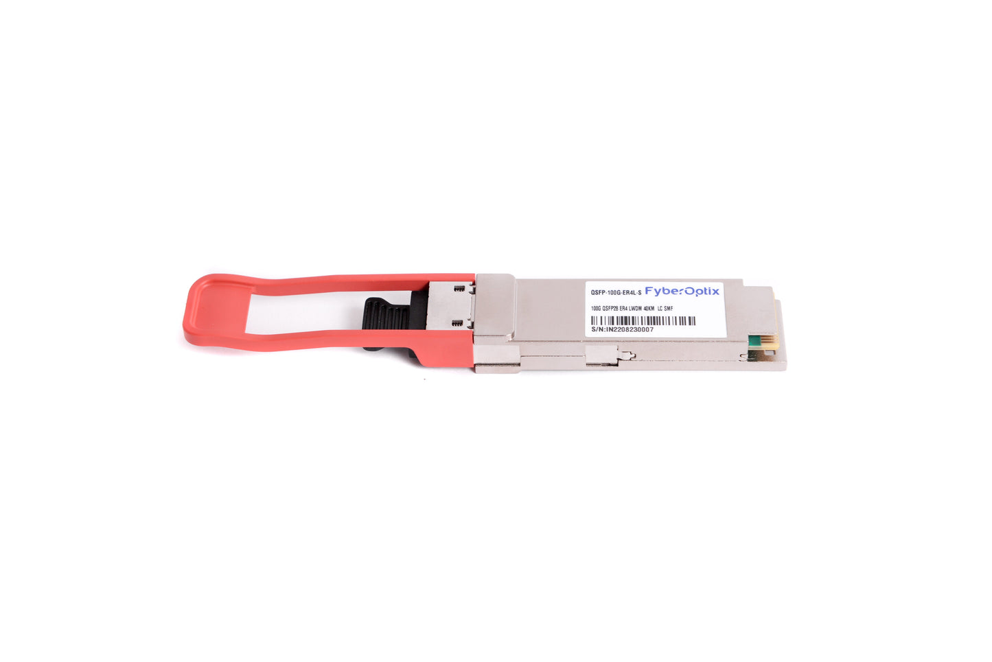 QSFP-100G-ER4L-S Cisco compatible 100G 40km transceiver with 1310nm LC/UPC and DOM.