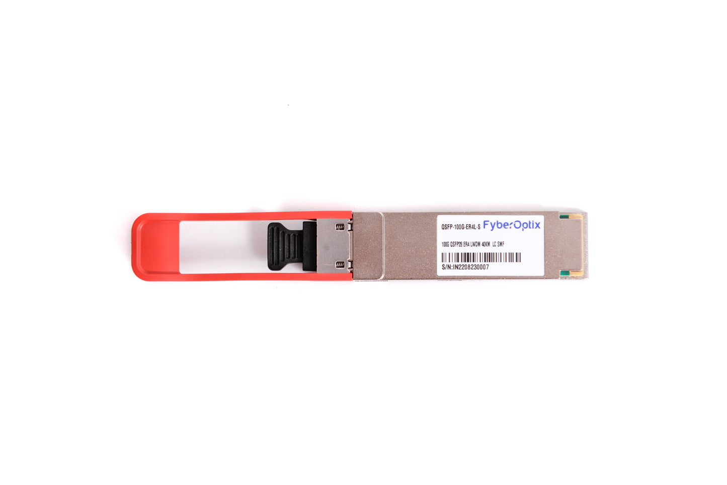 QSFP-100G-ER4L-S Cisco compatible 100G 40km transceiver with 1310nm LC/UPC and DOM.