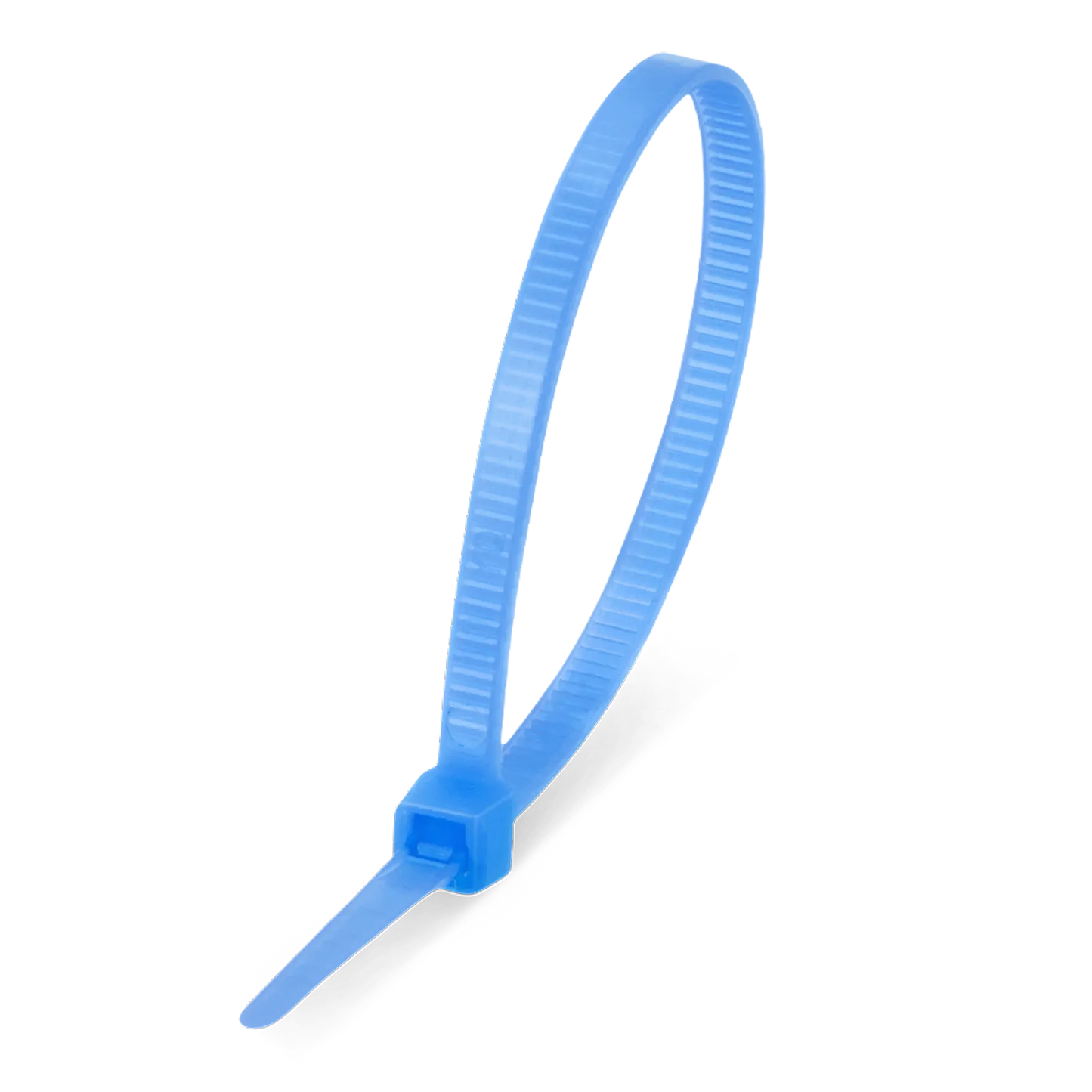 FyberOptix 100Pcs/Pack 6in.L x 0.15in.W Self-Locking Nylon Cable Ties, Blue