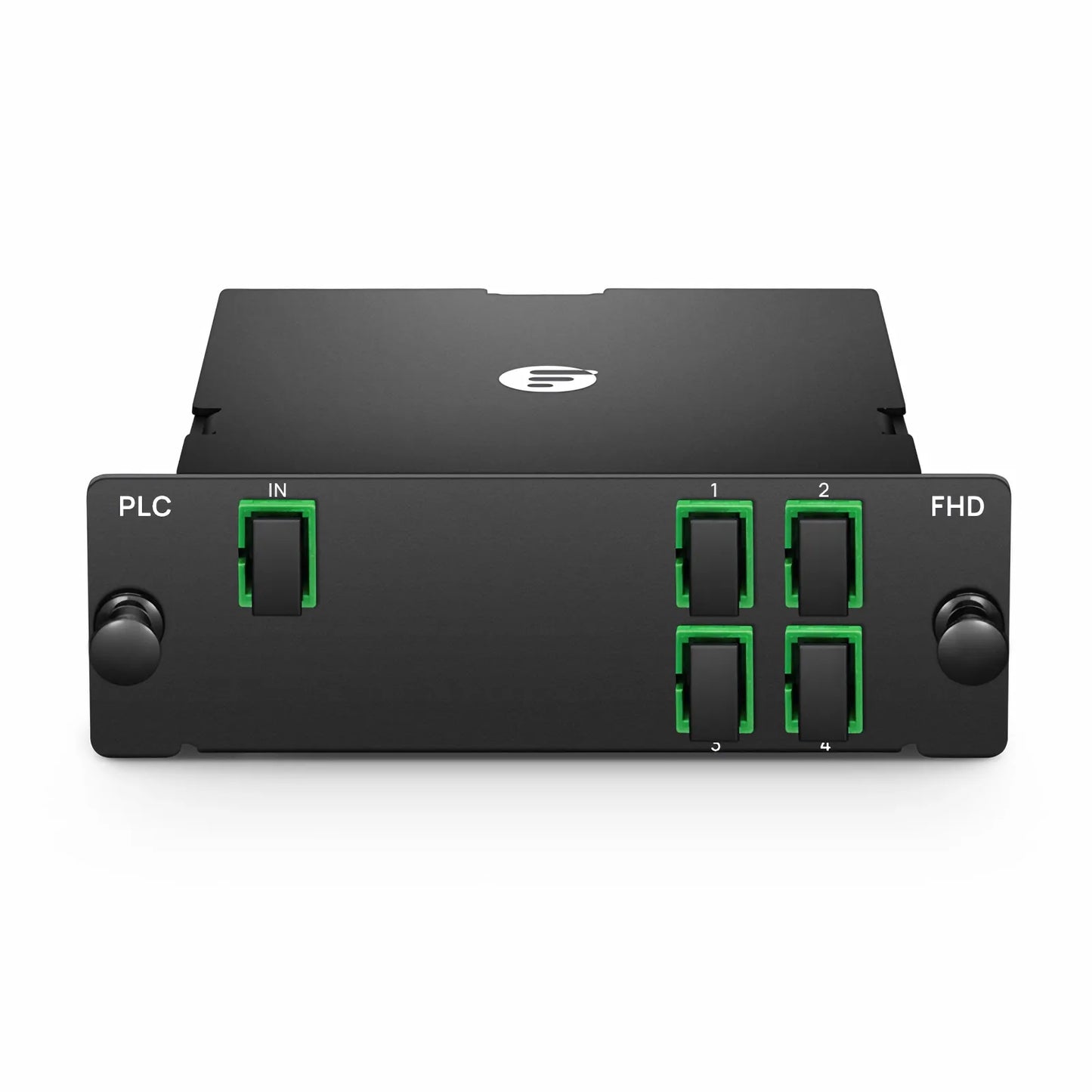 FyberOptix 1 x 4 PLC Fiber Splitter, Standard FHDÃ¢â€žÂ¢ Cassette SC/APC, Singlemode, for Optical LAN