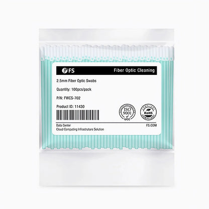 FyberOptix 2.5mm Fiber Optic Lint-free Foam Clean Swabs (100pcs/Pack)