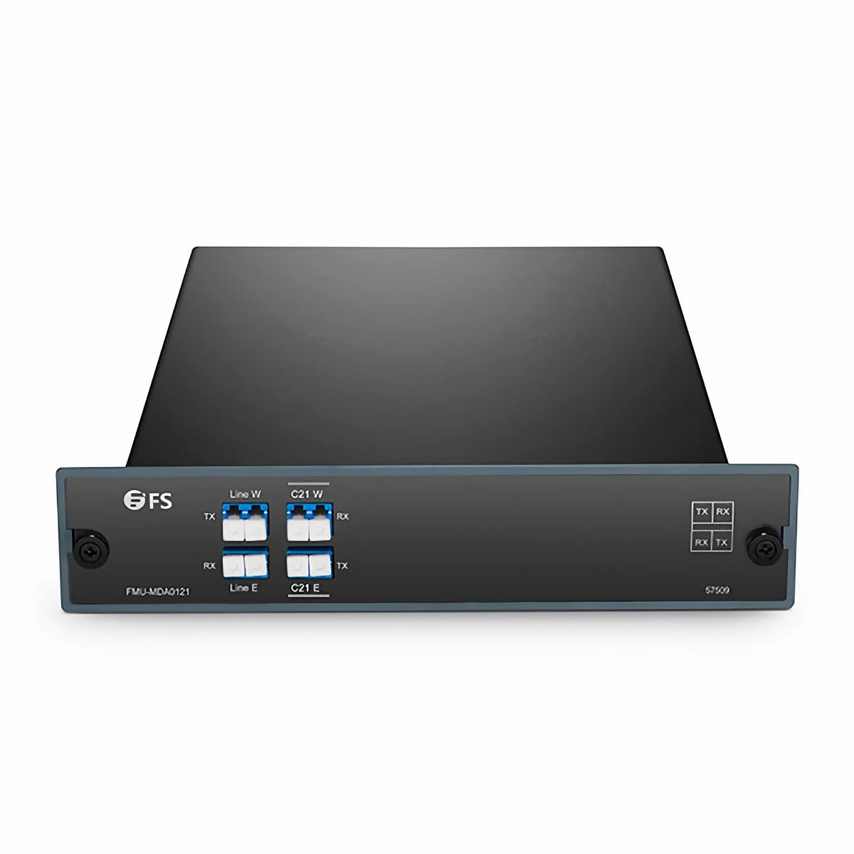 FyberOptix 1 Channel C21 Dual Fiber DWDM OADM, East and West (Two-Sided), LC/UPC, FMU Plug-in Module