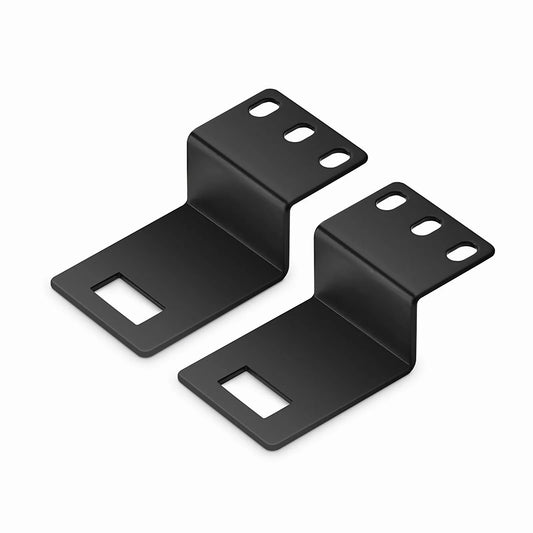FyberOptix Mounting Bracket for Vertical Cable Manager with M6 Model Screws and Nuts, Black, 4 PCS/Pack