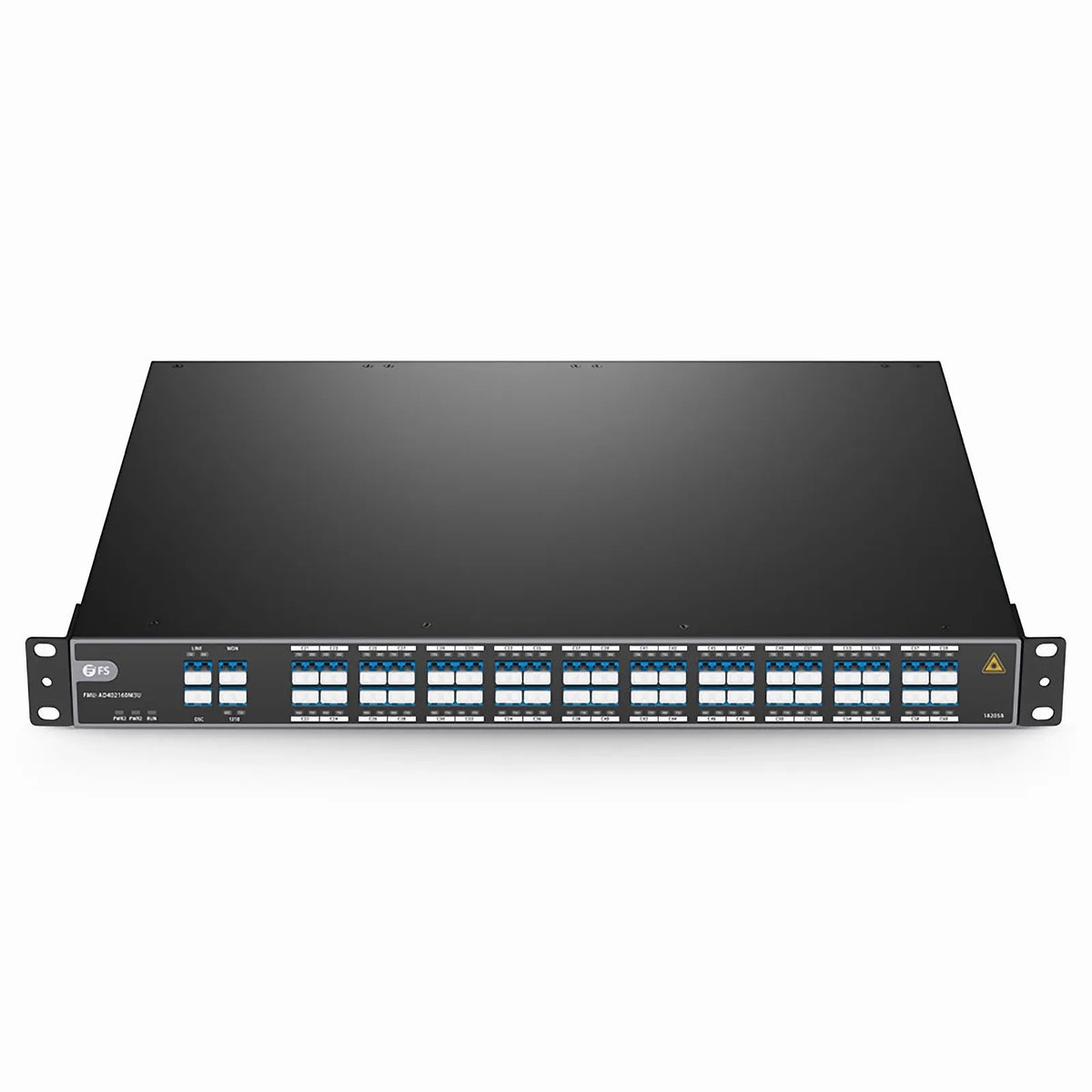 FyberOptix 40 Channels Active DWDM Mux Demux, 100GHz C21-C60, with Monitor and 1310nm Port, 4.5dB Typical IL, LC/UPC, Dual Fiber, FMU 1U Rack Mount
