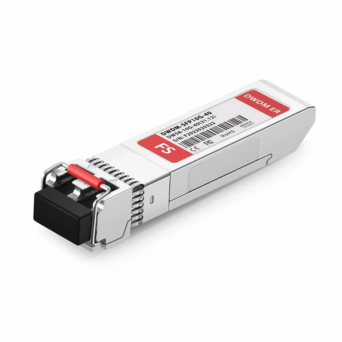 FyberOptix Cisco C58 DWDM-SFP10G-31.12 Compatible SFP+ 10G DWDM 1531.12nm 100GHz 40km DOM Duplex LC/UPC SMF Optical Transceiver Module for Transmission