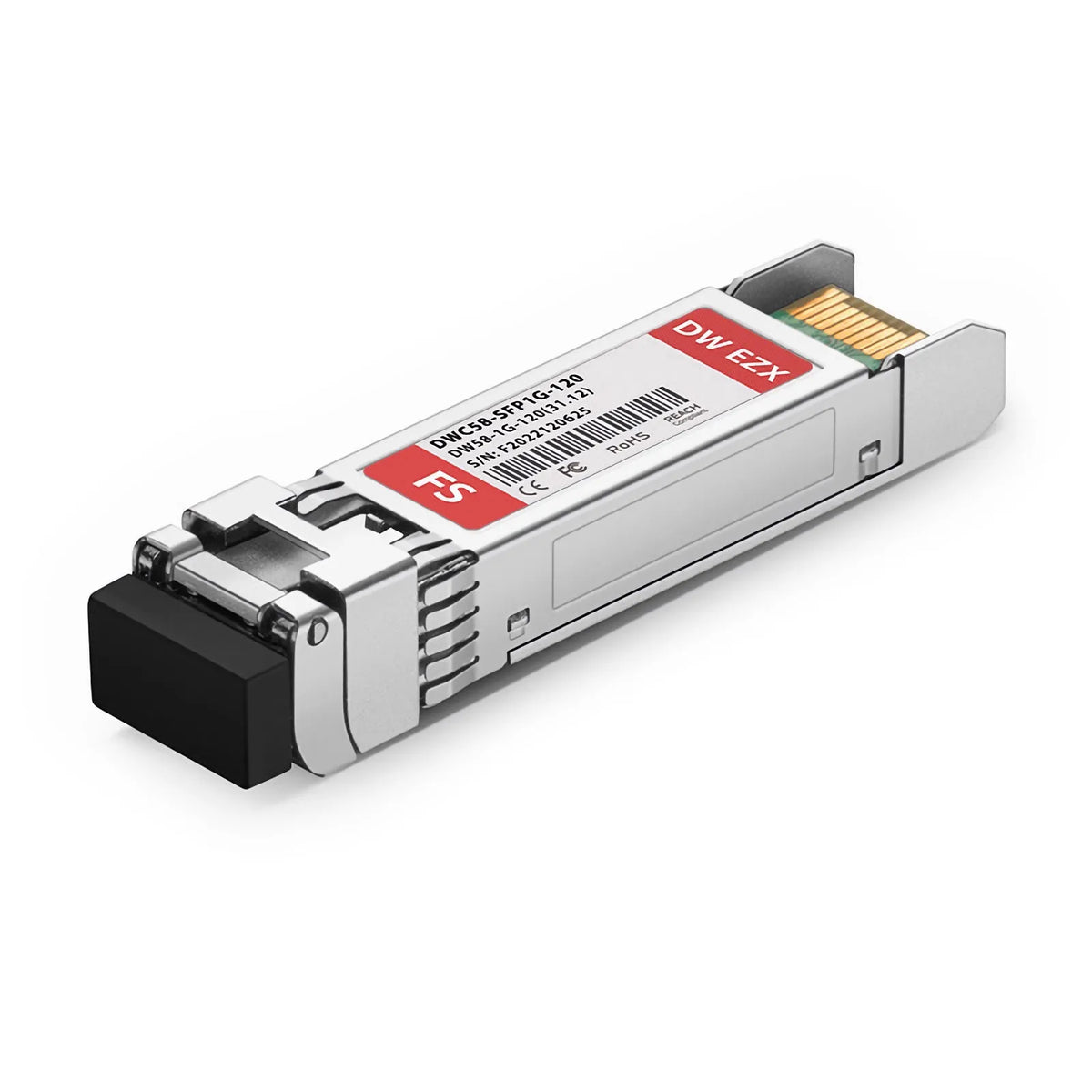 FyberOptix Cisco C58 DWDM-SFP-3112 Compatible SFP 1000BASE-DWDM 1531.12nm 100GHz 120km DOM Duplex LC/UPC SMF Optical Transceiver Module for Transmission