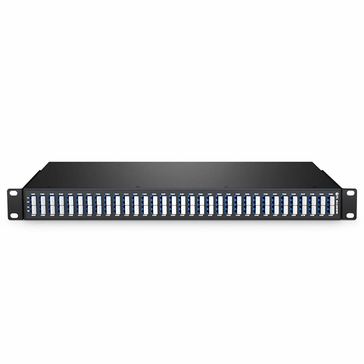 FyberOptix 64 Channels DWDM Mux Demux, Super C-band 75GHz 191.3625-196.0875THz, with Monitor Port, 5.8dB Typical IL, LC/UPC, Dual Fiber, FMU 1U Rack Mount
