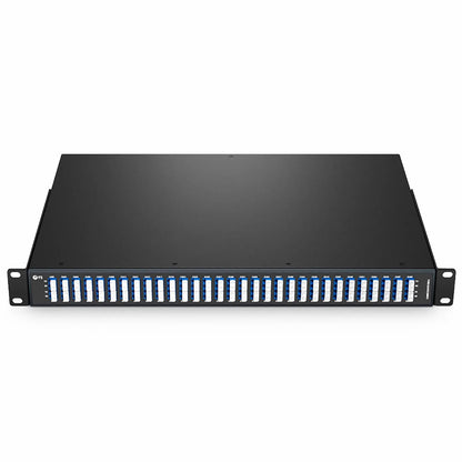 FyberOptix 60 Channels Even DWDM Mux Demux, Super C-band 100GHz 190.7-196.6THz , with Monitor Port, 6.0dB Typical IL, LC/UPC, Dual Fiber, FMU 1U Rack Mount