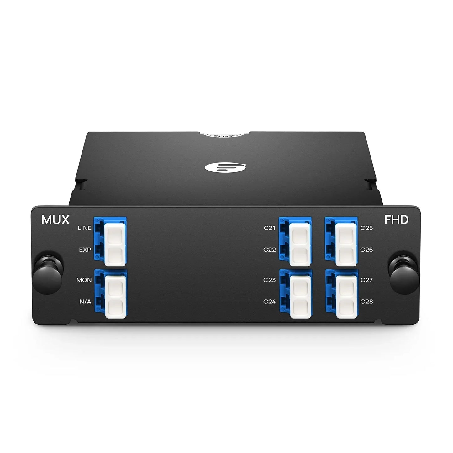 FyberOptix 8 Channels DWDM Mux or Demux, 100GHz C21-C28, with Monitor and Expansion Port, 2.75dB Typical IL, LC/UPC, Single Fiber, High Density, FHDÃ¢â€žÂ¢ Plug-in Module