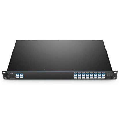 FyberOptix 16 Channels DWDM Mux Demux, 100GHz C37-C52, with Monitor, Expansion and 1310nm Port, 4.6dB IL, LC/UPC, Dual Fiber, FMU 1U Rack Mount