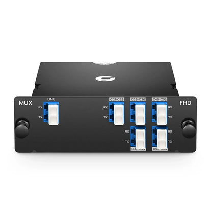 FyberOptix 1 x 5 Band DWDM Mux Demux, 100GHz C21-C60, 2.2dB Typical IL, LC/UPC, Dual Fiber, High Density, FHDA Plug-in Module
