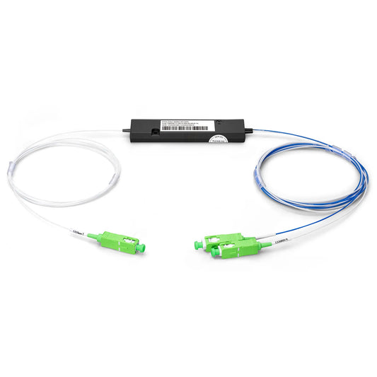 FyberOptix FWDM-T13R15-AB-90-SCA-15, T1310/R1550nm Filter Wavelength Division Multiplexer, ABS Module, SC/APC, 900ÃŽÂ¼m, 1.5m