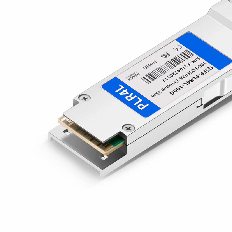 FyberOptix Arista QSFP-100G-PLRL4 Compatible 100GBASE-PLR4L QSFP28 4 x 25G NRZ 1310nm 2km DOM MPO-12/APC SMF Optical Transceiver Module, Breakout to 4 x 25G-LR