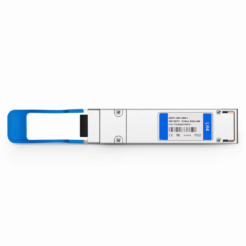 FyberOptix Cisco Compatible 40GBASE-LR4 QSFP+ 1310nm 10km DOM Duplex LC/UPC SMF Optical Transceiver Module (Industrial)