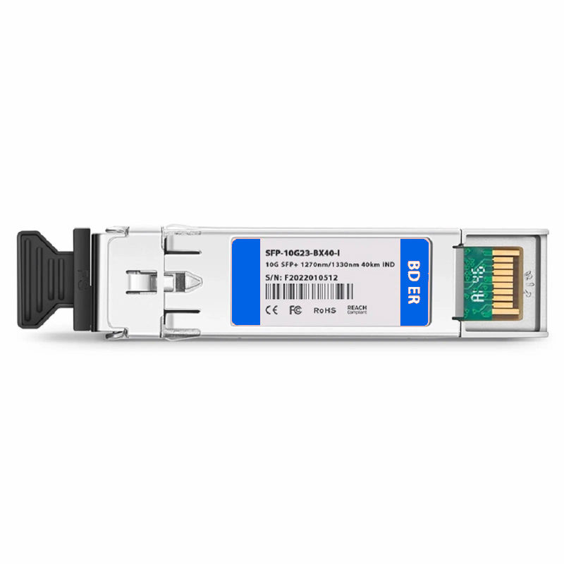 FyberOptix Cisco SFP-10G-BX40D-I Compatible 10GBASE BiDi SFP+ 1330nm-TX/1270nm-RX 40km DOM Simplex LC/UPC SMF Optical Transceiver Module (Industrial)