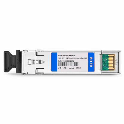 FyberOptix Cisco SFP-10G-BX40D-I Compatible 10GBASE BiDi SFP+ 1330nm-TX/1270nm-RX 40km DOM Simplex LC/UPC SMF Optical Transceiver Module (Industrial)