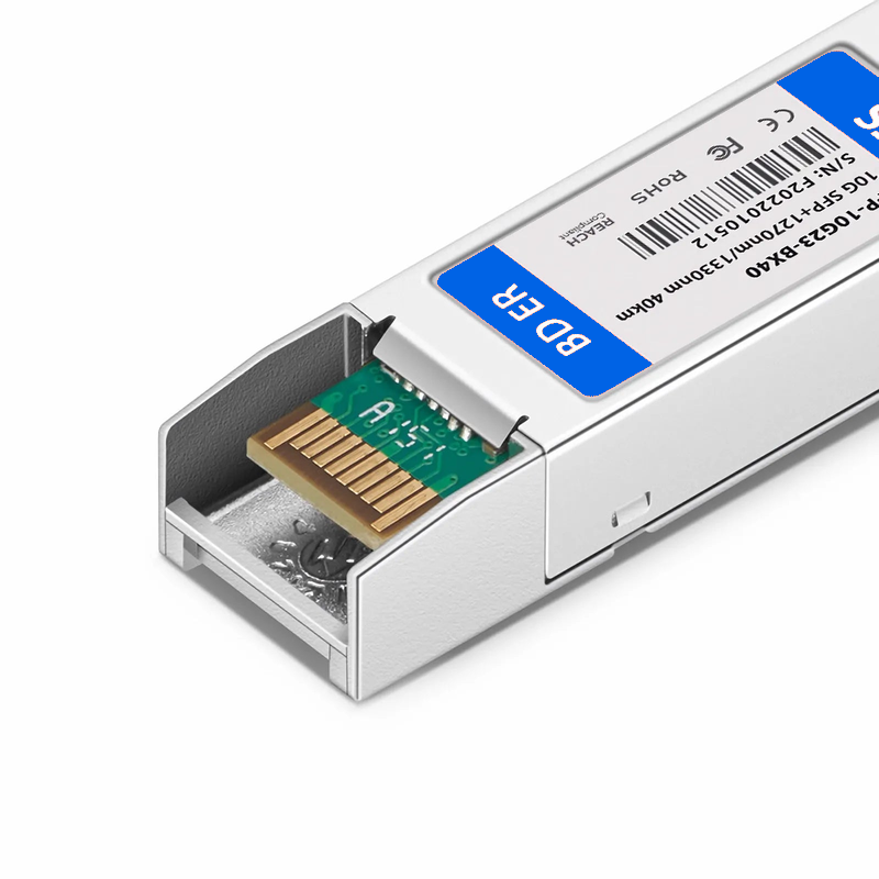 FyberOptix Cisco Compatible 10GBASE-BX40-U BiDi SFP+ 1270nm-TX/1330nm-RX 40km DOM Simplex LC/UPC SMF Optical Transceiver Module