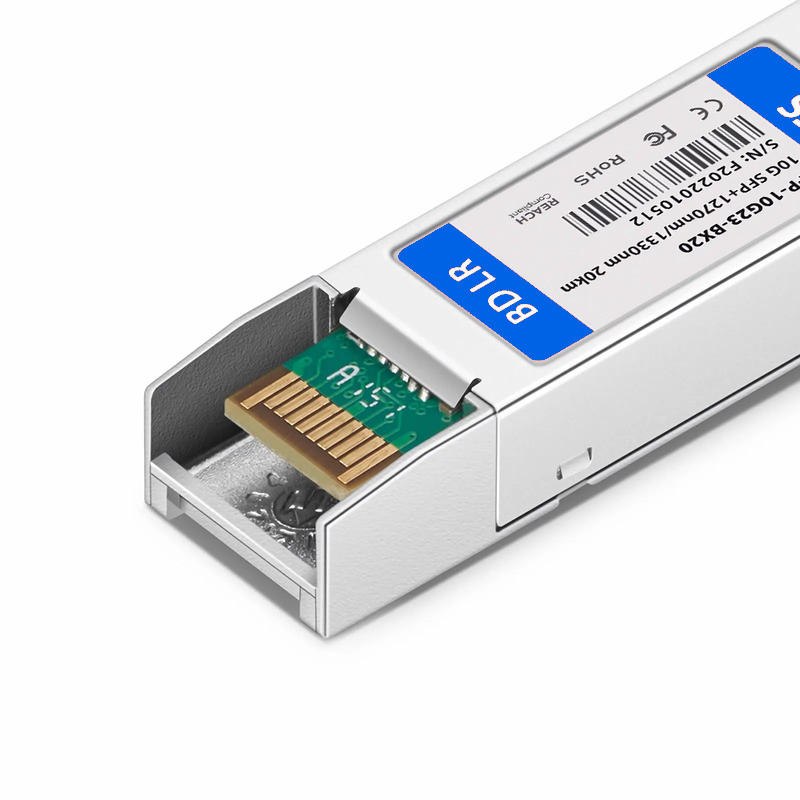 FyberOptix Cisco Compatible 10GBASE-BX20-U BiDi SFP+ 1270nm-TX/1330nm-RX 20km DOM Simplex LC/UPC SMF Optical Transceiver Module
