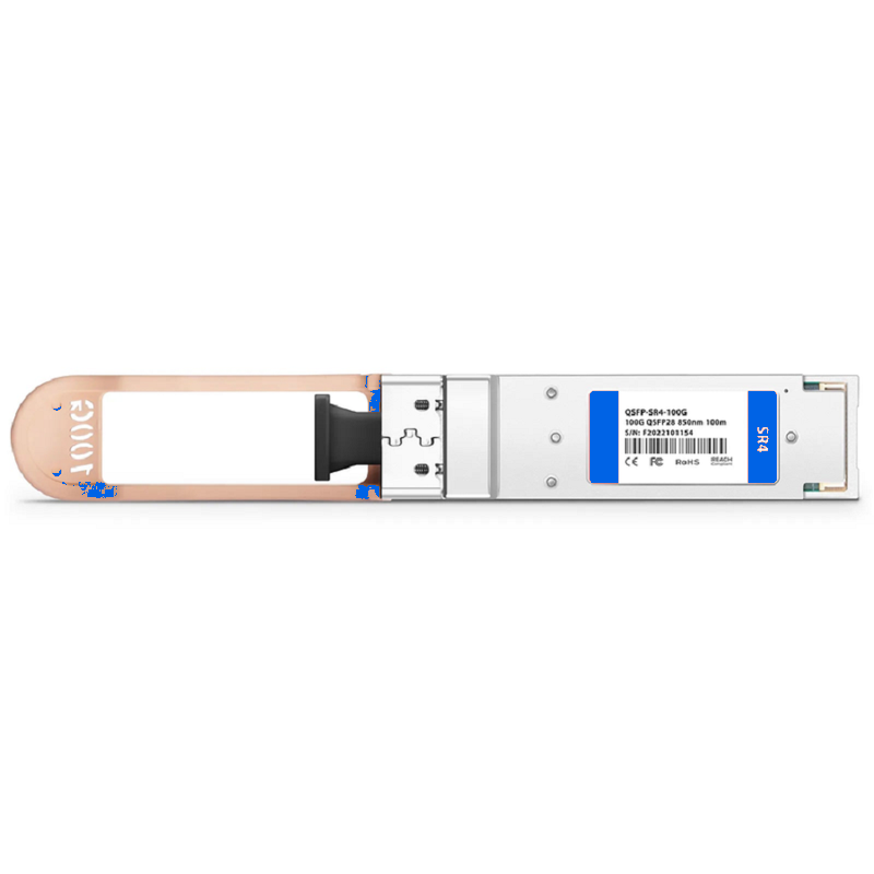FyberOptix Juniper Networks JNP-QSFP-100G-SR4 Compatible 100GBASE-SR4 QSFP28 4 x 25G NRZ 850nm 100m DOM MPO-12/UPC MMF Optical Transceiver Module, Breakout to 4 x 25G-SR