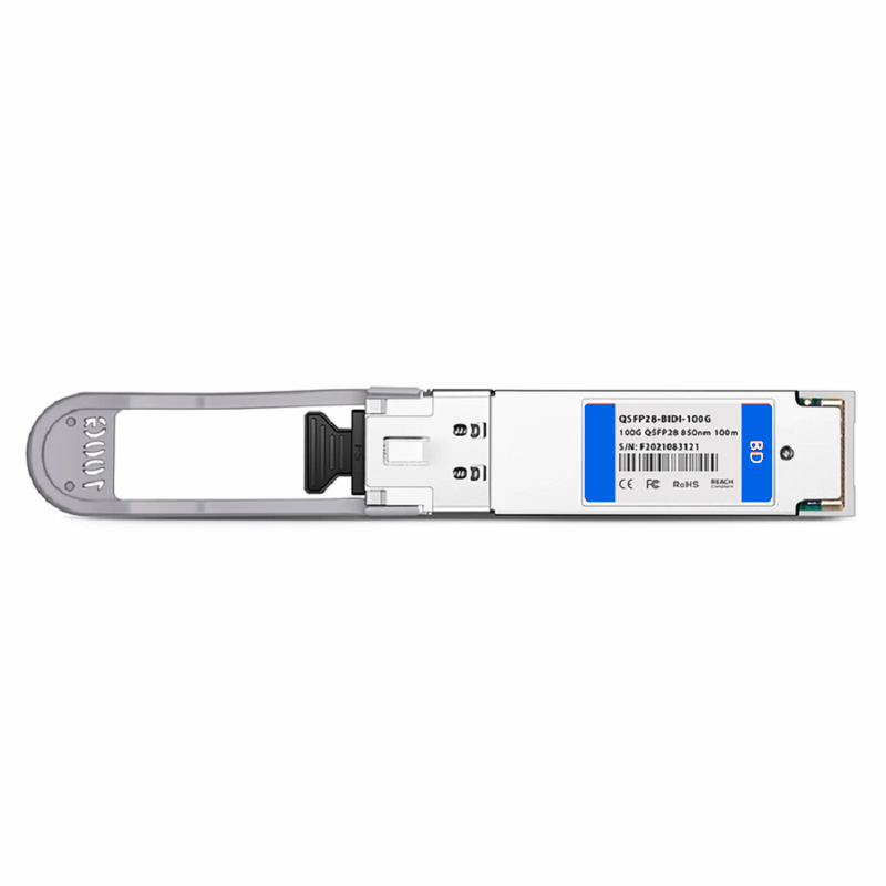 FyberOptix Cisco Compatible 100GBASE-SR SWDM4 QSFP28 BiDi 4 x 25G NRZ 850/880/910/940nm 100m DOM Duplex LC/UPC MMF Optical Transceiver Module