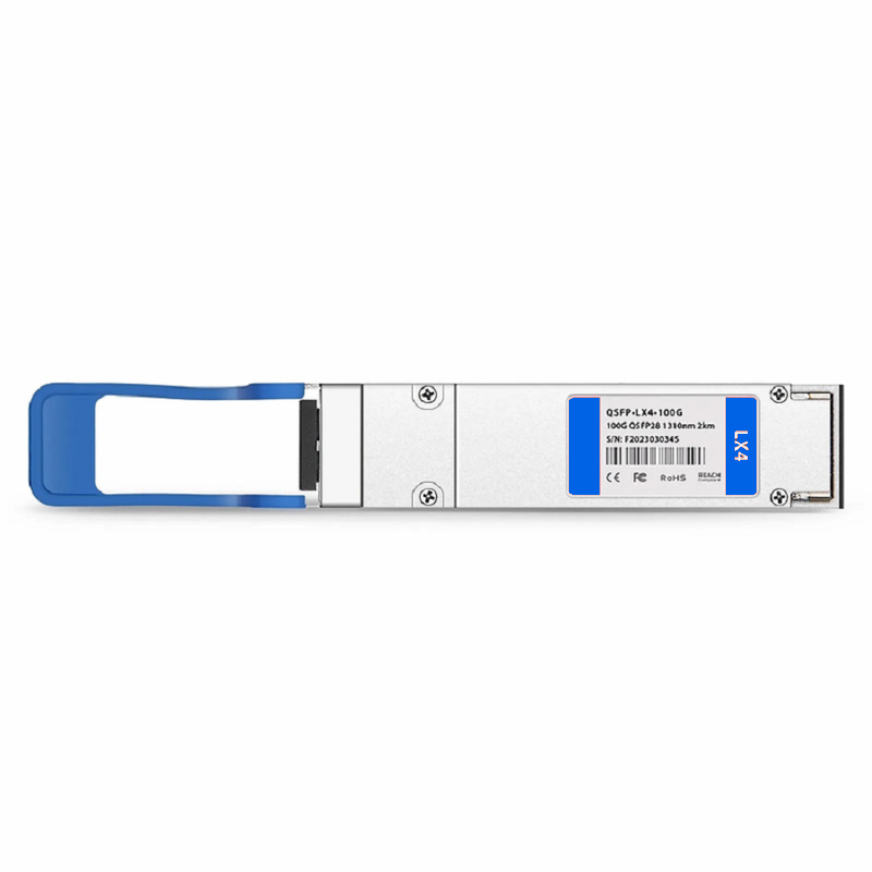 FyberOptix Cisco Compatible 100GBASE-LX4 QSFP28 4 x 25G NRZ 1310nm 2km/100m DOM Duplex LC/UPC SMF/MMF Optical Transceiver Module