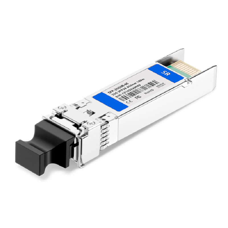 FyberOptix Intel E25GSFP28SR Compatible 25GBASE-SR SFP28 850nm 100m DOM Duplex LC/UPC MMF Optical Transceiver Module