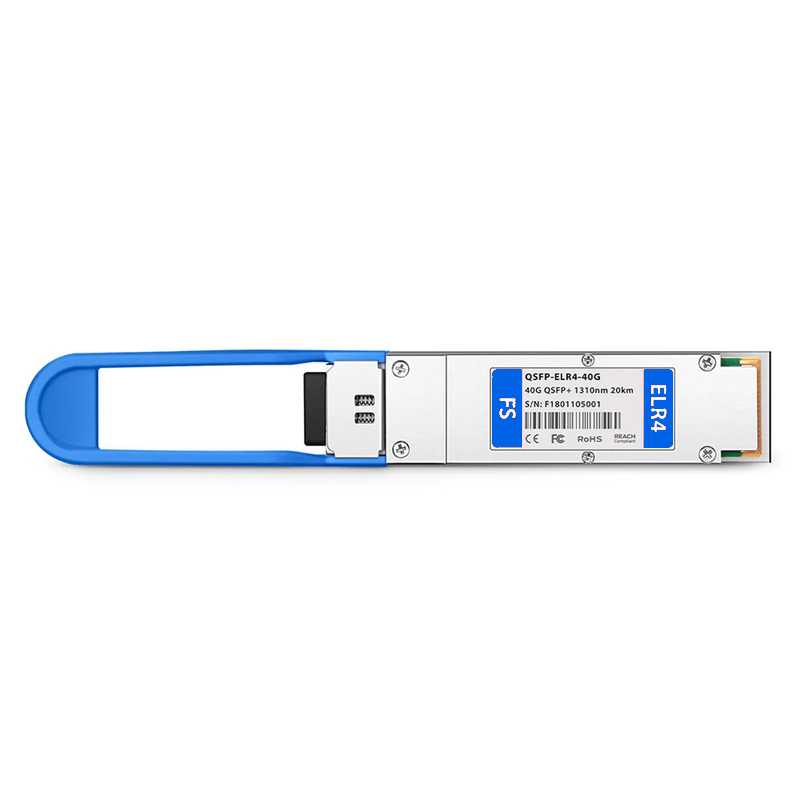 FyberOptix Cisco QSFP-ELR4-40G Compatible 40GBASE-ELR4 QSFP+ 1310nm 20km DOM Duplex LC/UPC SMF Optical Transceiver Module