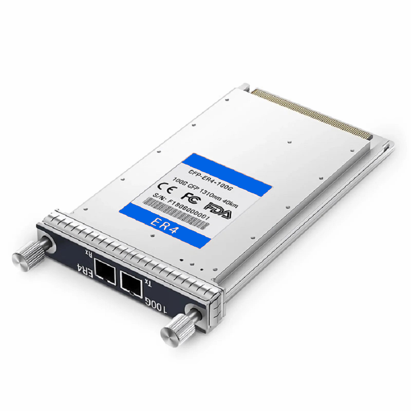 FyberOptix Generic Compatible 100GBASE-LR4 CFP and OTN 4 x 25G NRZ 1310nm 10km DOM Duplex LC SMF Optical Transceiver Module