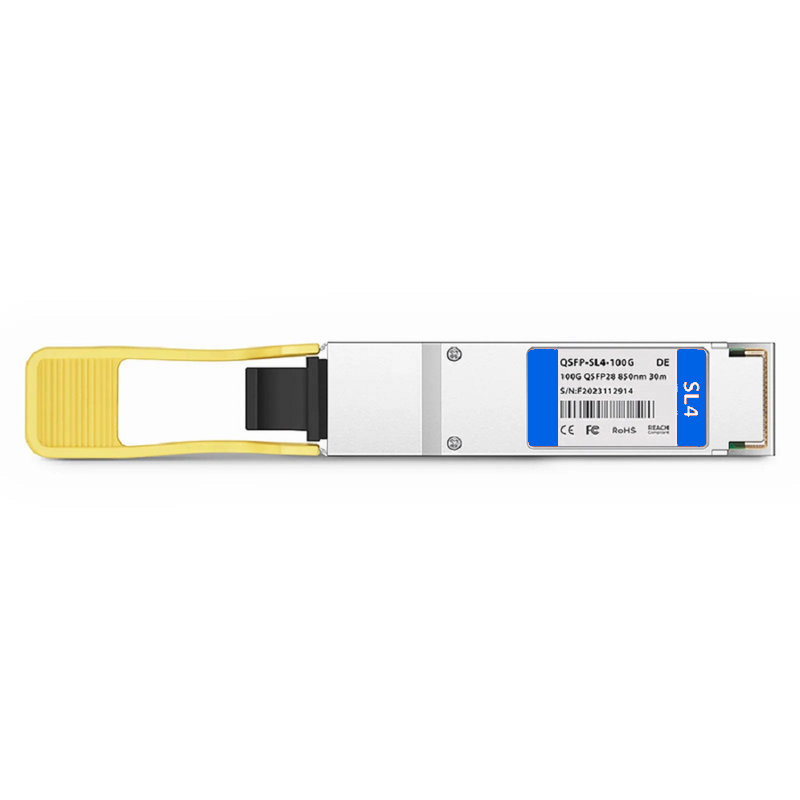 FyberOptix Extreme Compatible 100GBASE-SL4 QSFP28 4 x 25G NRZ 850nm 30m DOM MPO-12/UPC MMF Optical Transceiver Module, Breakout to 4 x 25G-SR