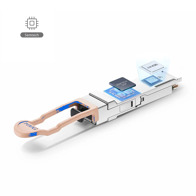 FyberOptix Cisco QSFP-100G-SR4-S Compatible 100GBASE-SR4 QSFP28 4 x 25G NRZ 850nm 100m DOM MPO-12/UPC MMF Optical Transceiver Module, Breakout to 4 x 25G-SR