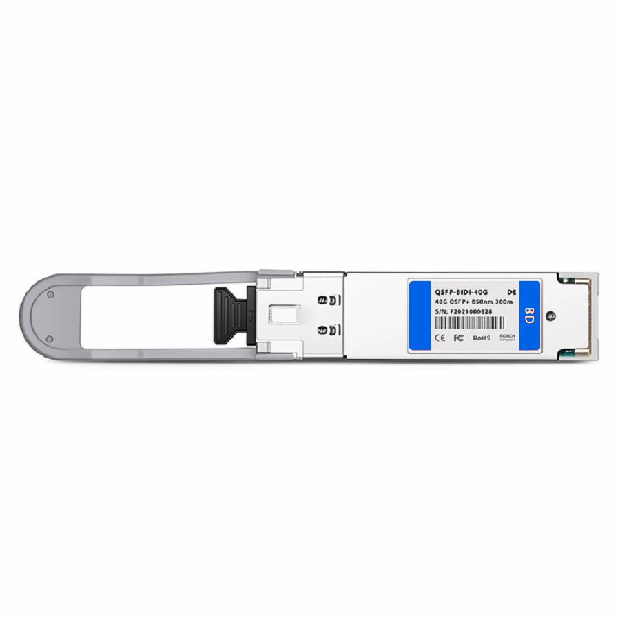 FyberOptix Dell Compatible 40GBASE-SR SWDM4 QSFP+ BiDi 850/880/910/940nm 300m DOM Duplex LC/UPC MMF Optical Transceiver Module