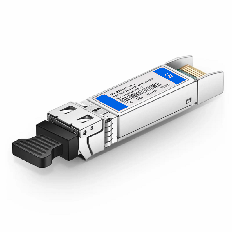 FyberOptix Arista Compatible 25GBASE-LR SFP28 1310nm 2km DOM Duplex LC/UPC SMF Optical Transceiver Module (Industrial)