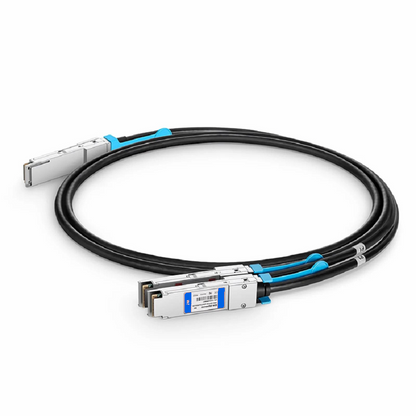 FyberOptix 2m (7ft) Generic Compatible 100G QSFP28 4 x 25G NRZ to 2 x 50G QSFP28 2 x 25G NRZ Active Direct Attach Copper Breakout Cable