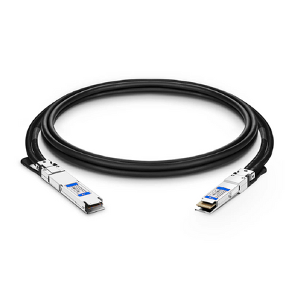 FyberOptix 3m (10ft) Cisco Compatible 400G OSFP 8 x 50G PAM4 Flat Top to 400G QSFP-DD 8 x 50G PAM4 Passive Direct Attach Copper Twinax Cable