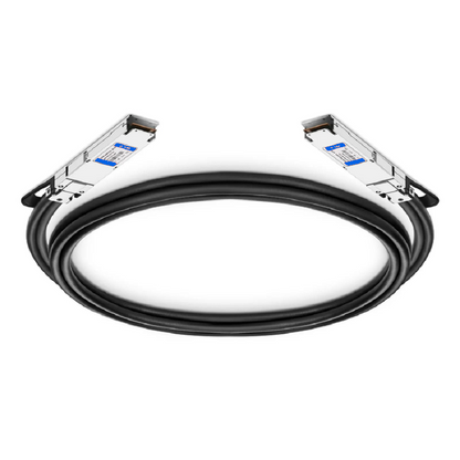 FyberOptix 0.5m (2ft) NVIDIA/Mellanox MCP4Y10-N00A-FLT Compatible 800G OSFP 8 x 100G PAM4 Flat Top Ethernet Passive Direct Attach Copper Twinax Cable