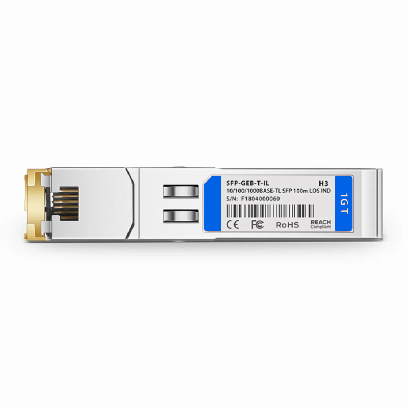 FyberOptix Cisco GLC-T Compatible 1000BASE-T SFP Copper 100m RJ-45 Transceiver Module