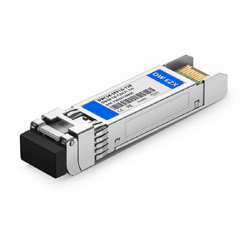 FyberOptix Cisco C34 DWDM-SFP-5012 Compatible SFP 1000BASE-DWDM 1550.12nm 100GHz 120km DOM Duplex LC/UPC SMF Optical Transceiver Module for Transmission