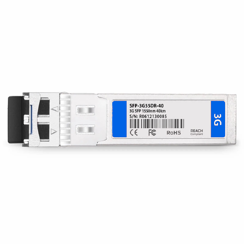 FyberOptix 3Gb/s MSA 1310nm 40km DOM Duplex LC SMF Dual Transmitters Video Pathological Patterns Optical Transceiver Module for SD/HD/3G-SDI