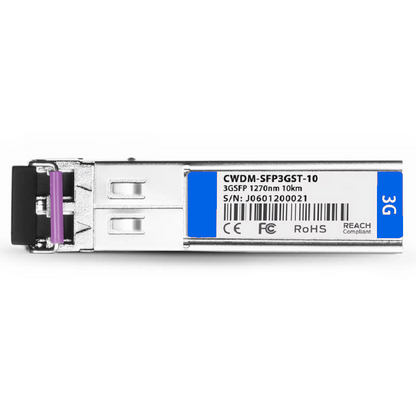 FyberOptix 3Gb/s MSA BiDi SFP 1550nm-TX/1490nm-RX 10km DOM Simplex LC SMF Video Pathological Patterns Optical Transceiver Module for SD/HD/3G-SDI