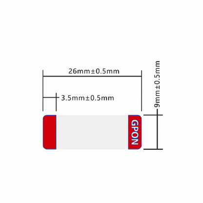 FyberOptix Design Label for GPON ONU Stick SFP Transceiver, 1 Roll