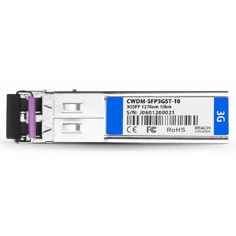 FyberOptix 3Gb/s MSA CWDM SFP 40km DOM Duplex LC SMF Single Transmitter Video Pathological Patterns Optical Transceiver Module for SD/HD/3G-SDI